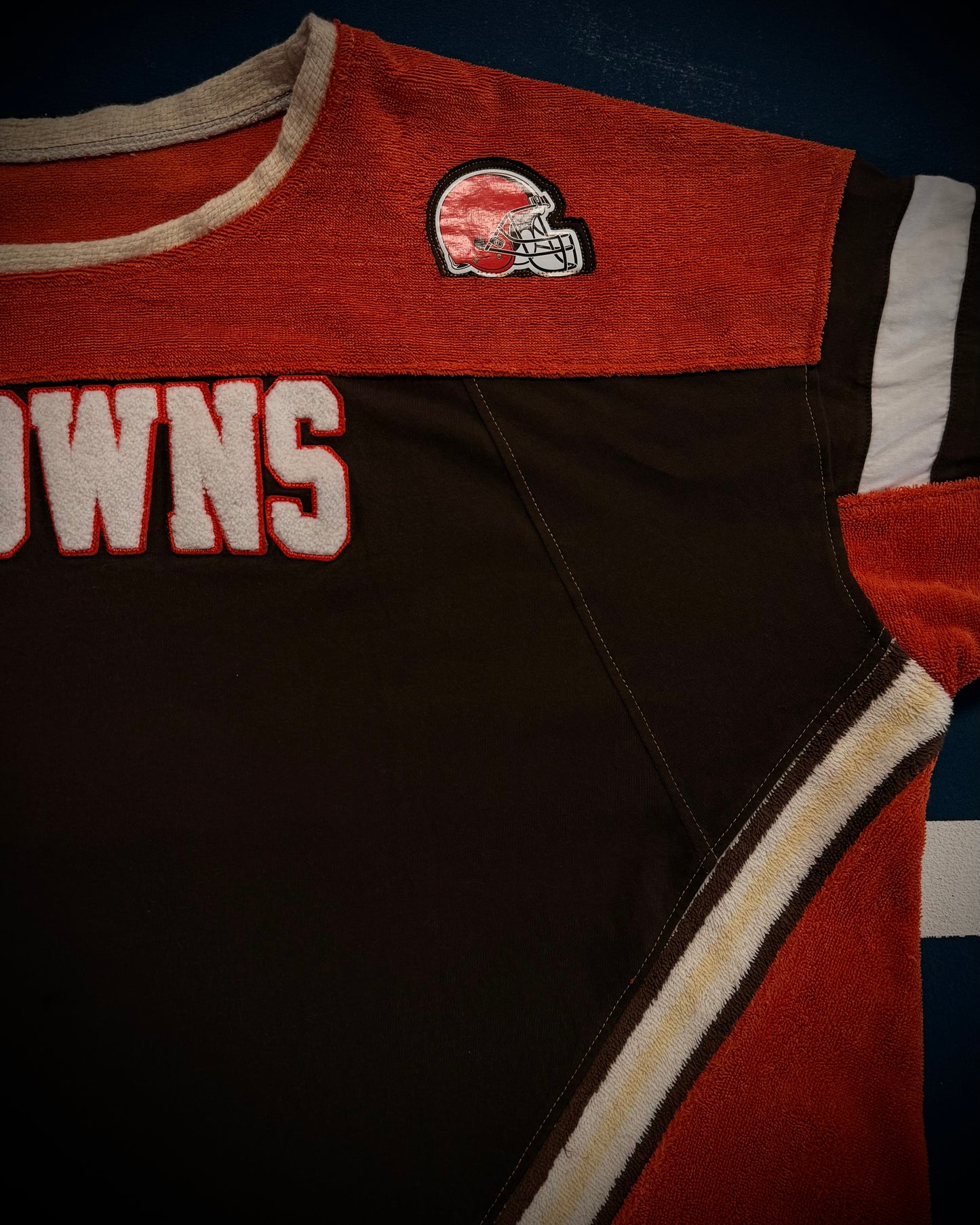 Reclaimed Cleveland Browns Tunic