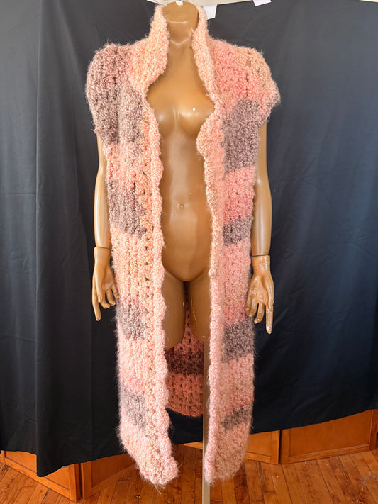 Handmade Knit Long Vest