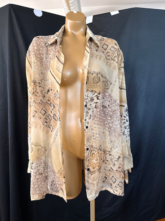 Sheer Button Down