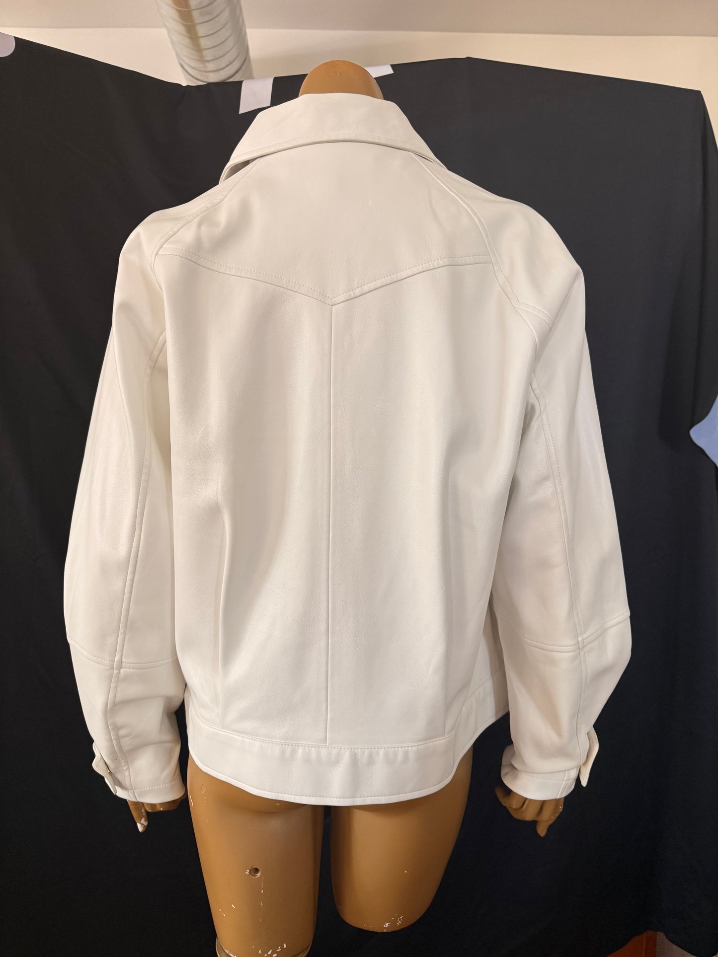 White Leather Jacket