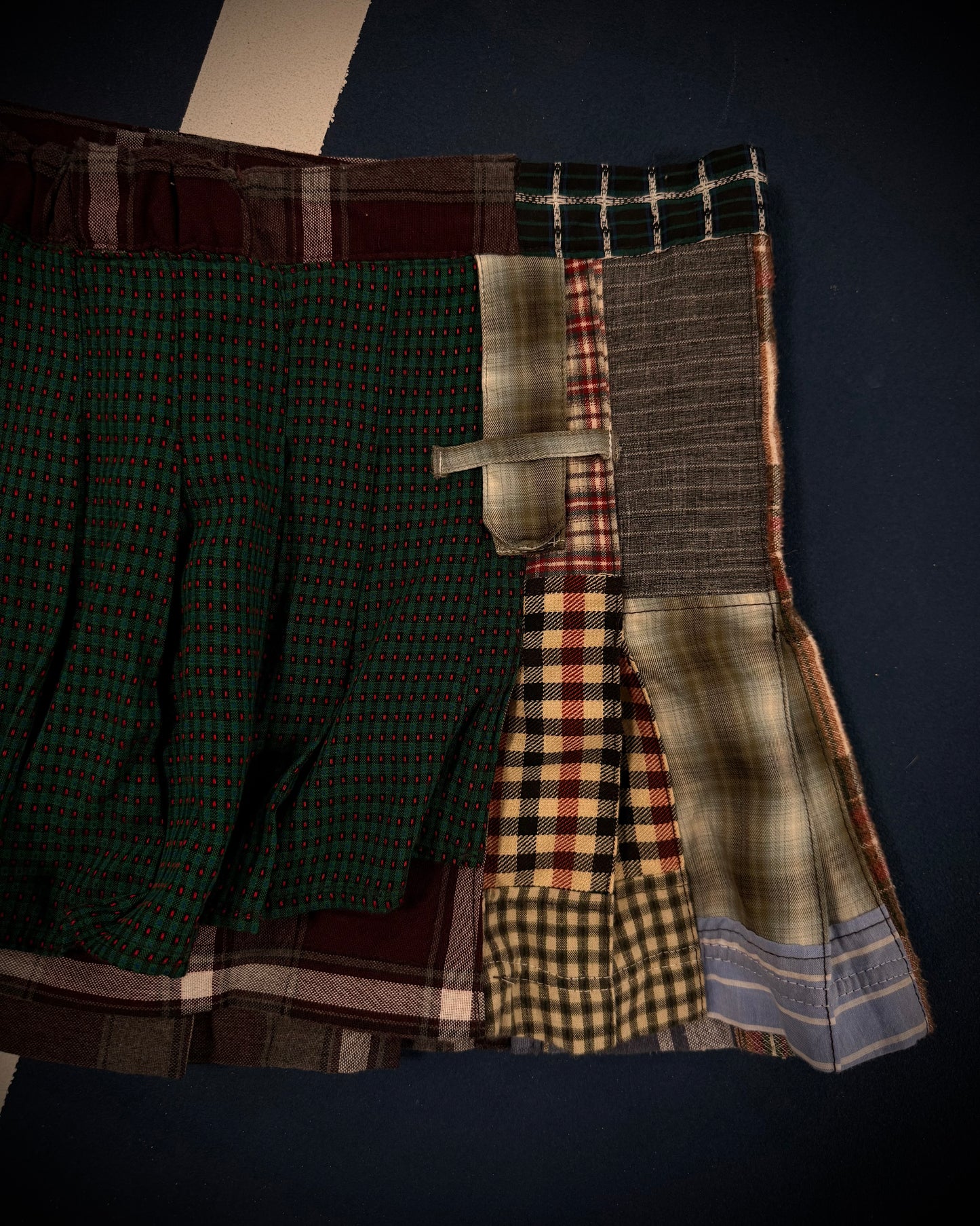 Reclaimed Check Yo Self Mini Skirt