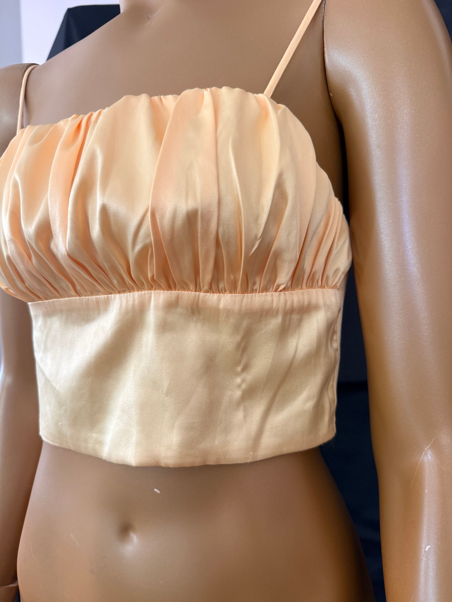 Satin Yellow Top