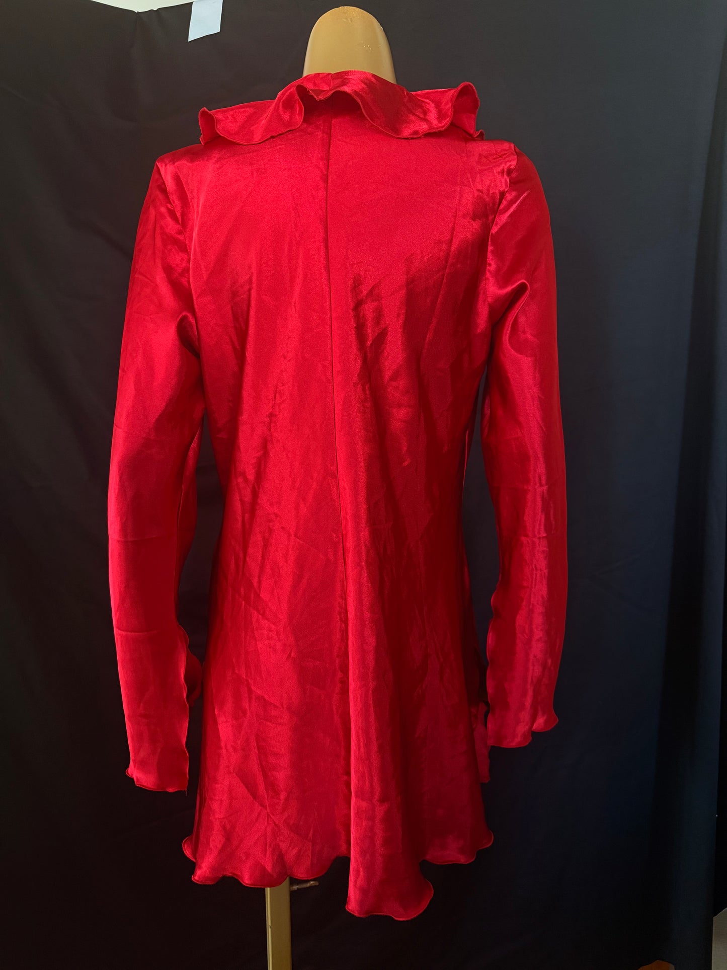 Red Satin Dress