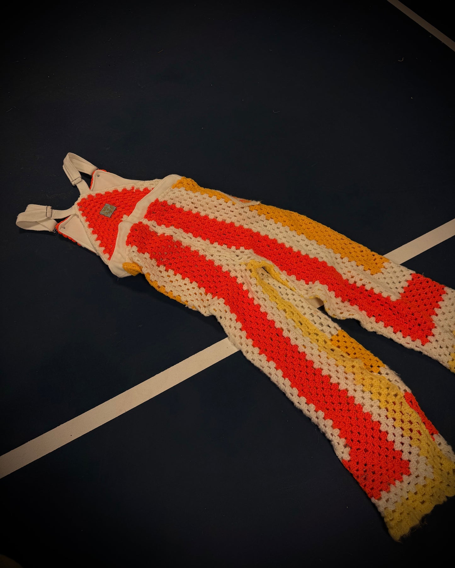 Reclaimed Walk to the Sun Crotchet Overalls