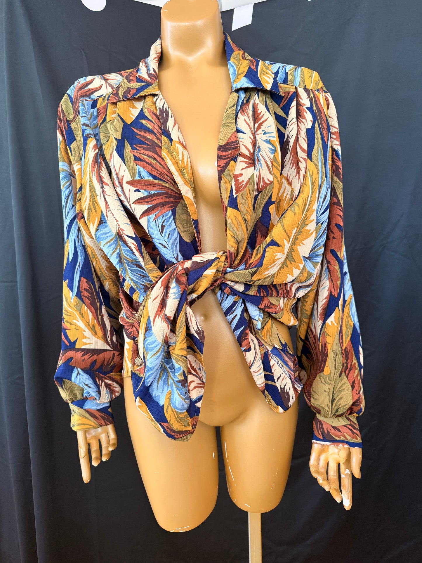Leaf Beachy Button Down