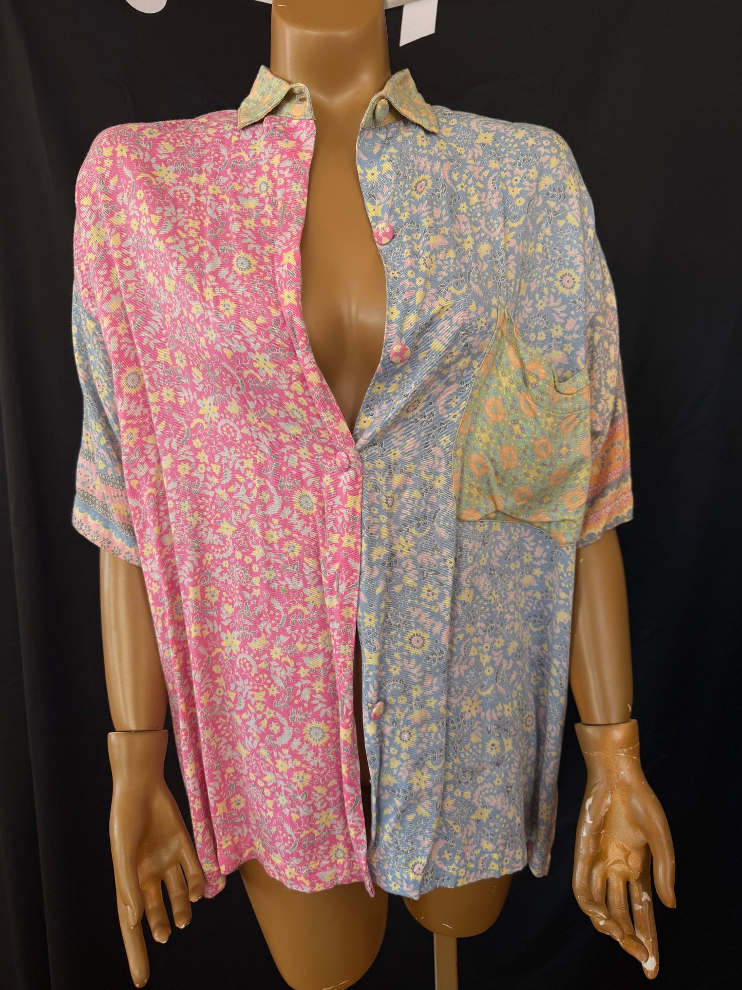Pastel Short Sleeve Button Down