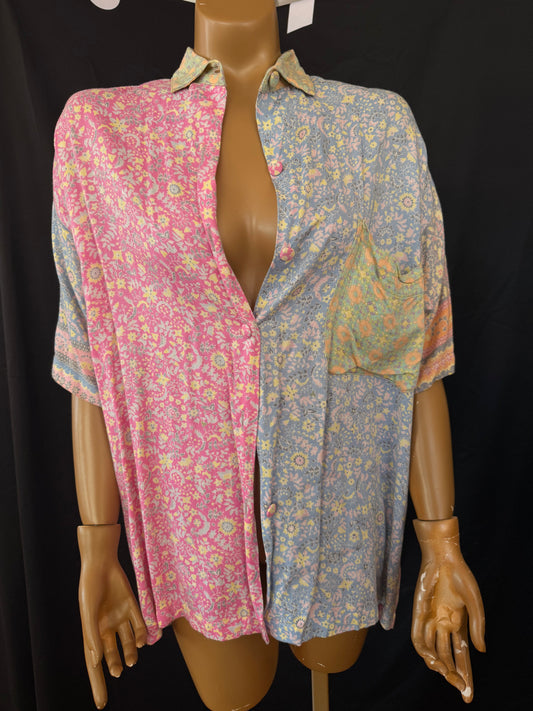 Pastel Short Sleeve Button Down