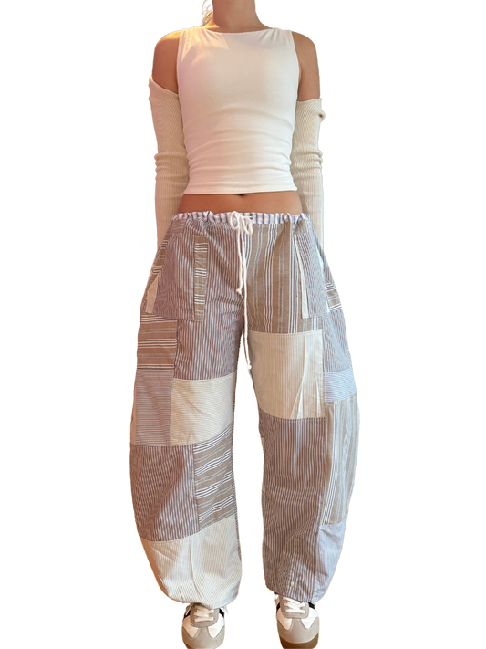 Reclaimed Striped Barrel Pants