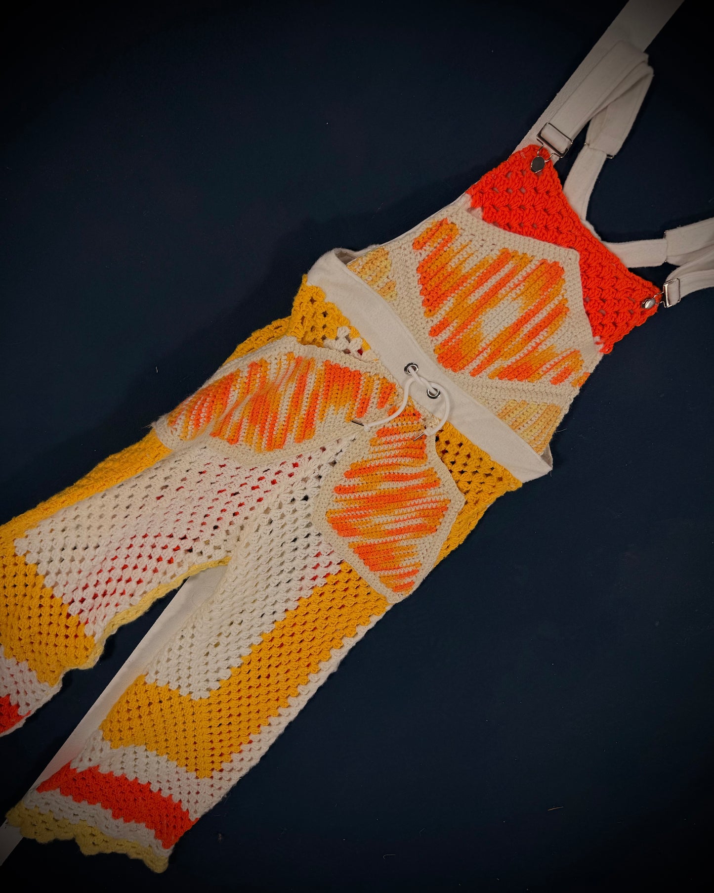 Reclaimed Walk to the Sun Crotchet Overalls