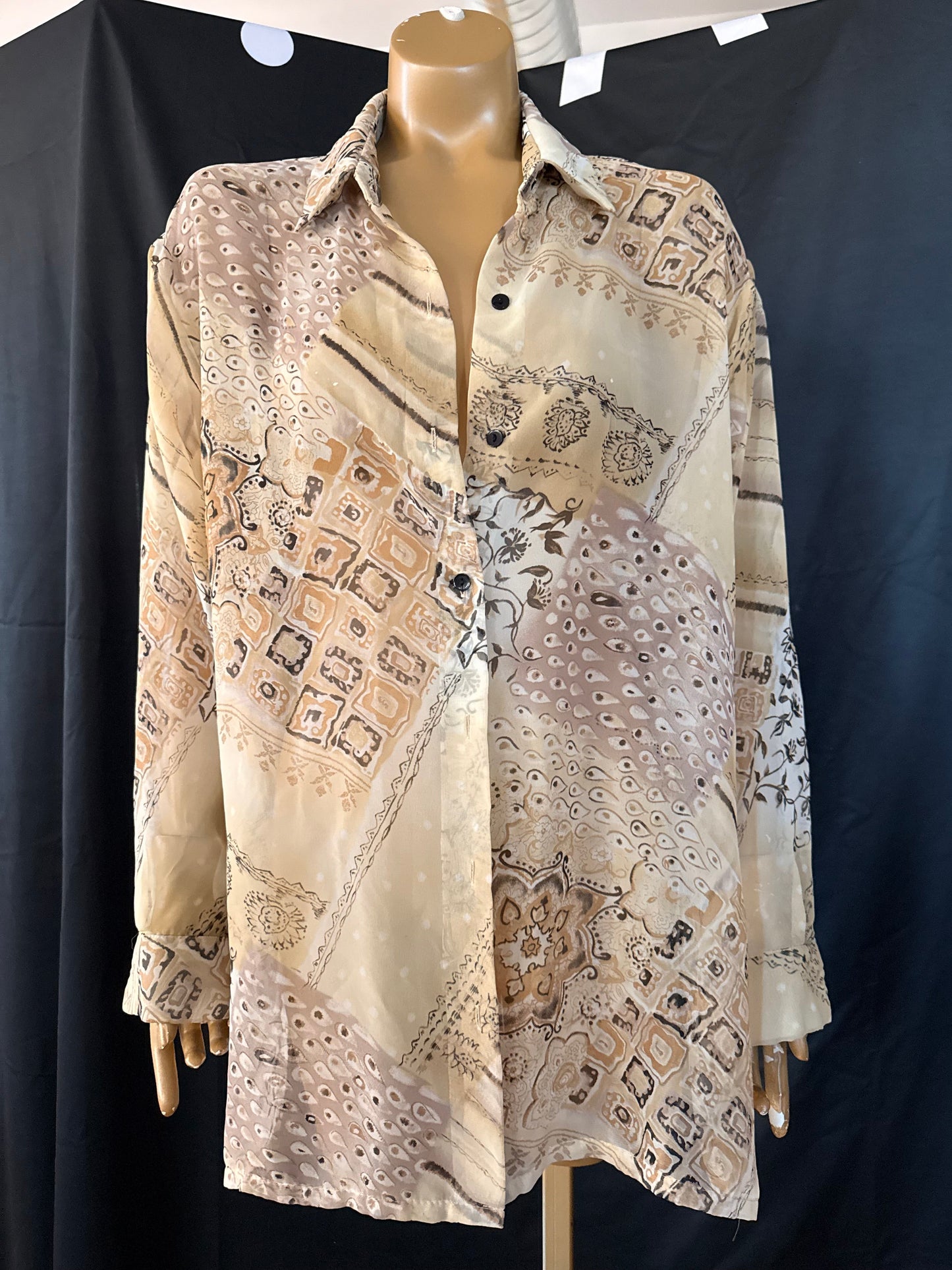 Sheer Button Down