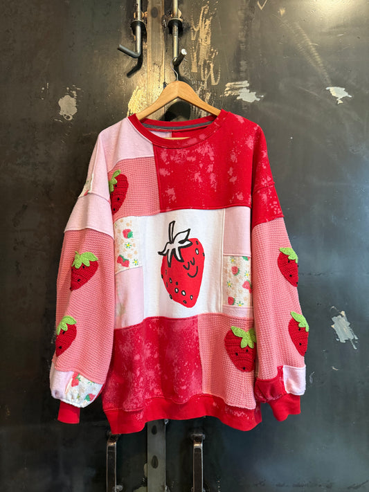 Reclaimed Strawberry Short Cake Crewneck
