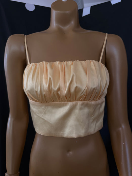 Satin Yellow Top