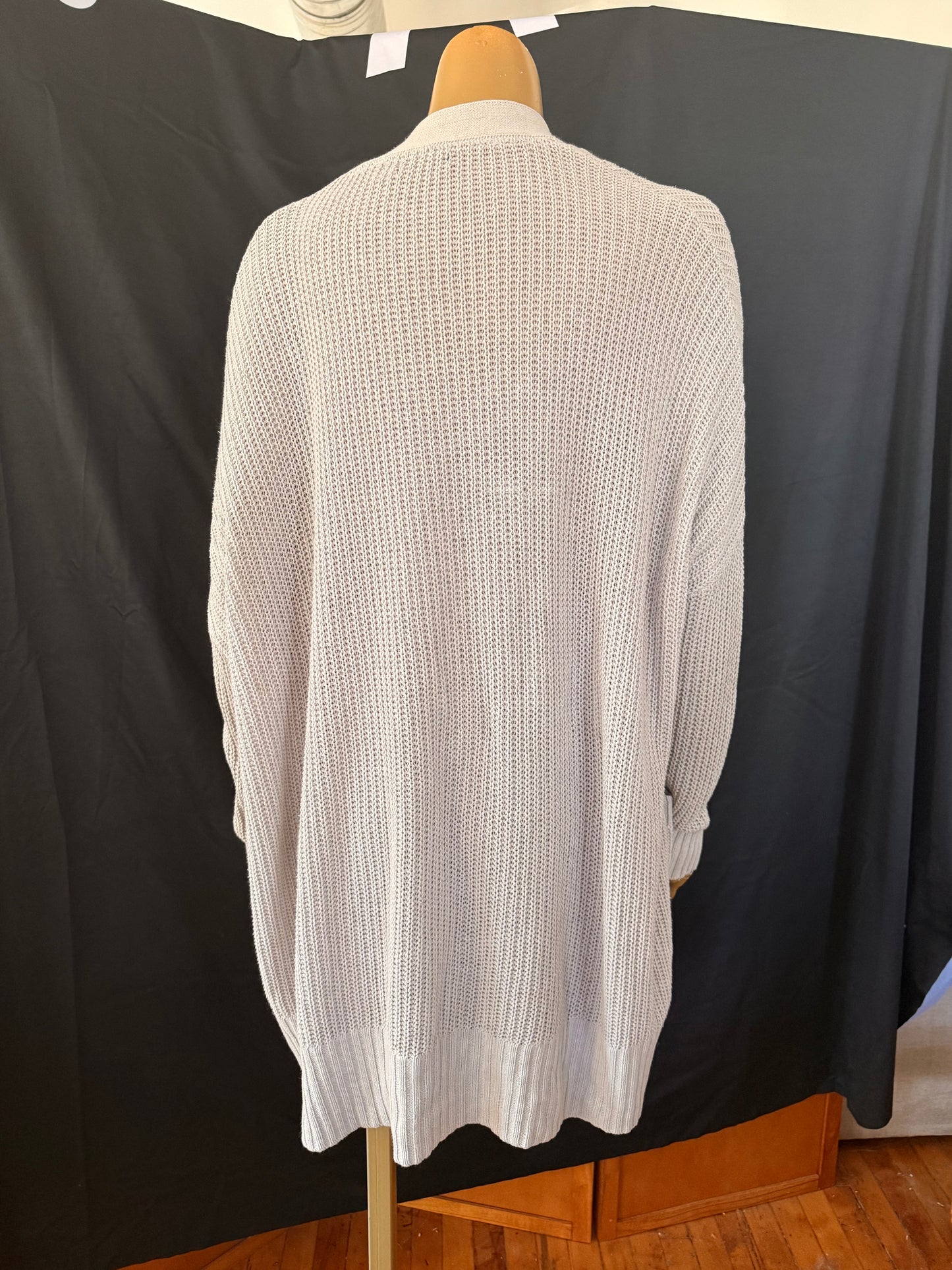 Grey Knit Cardigan