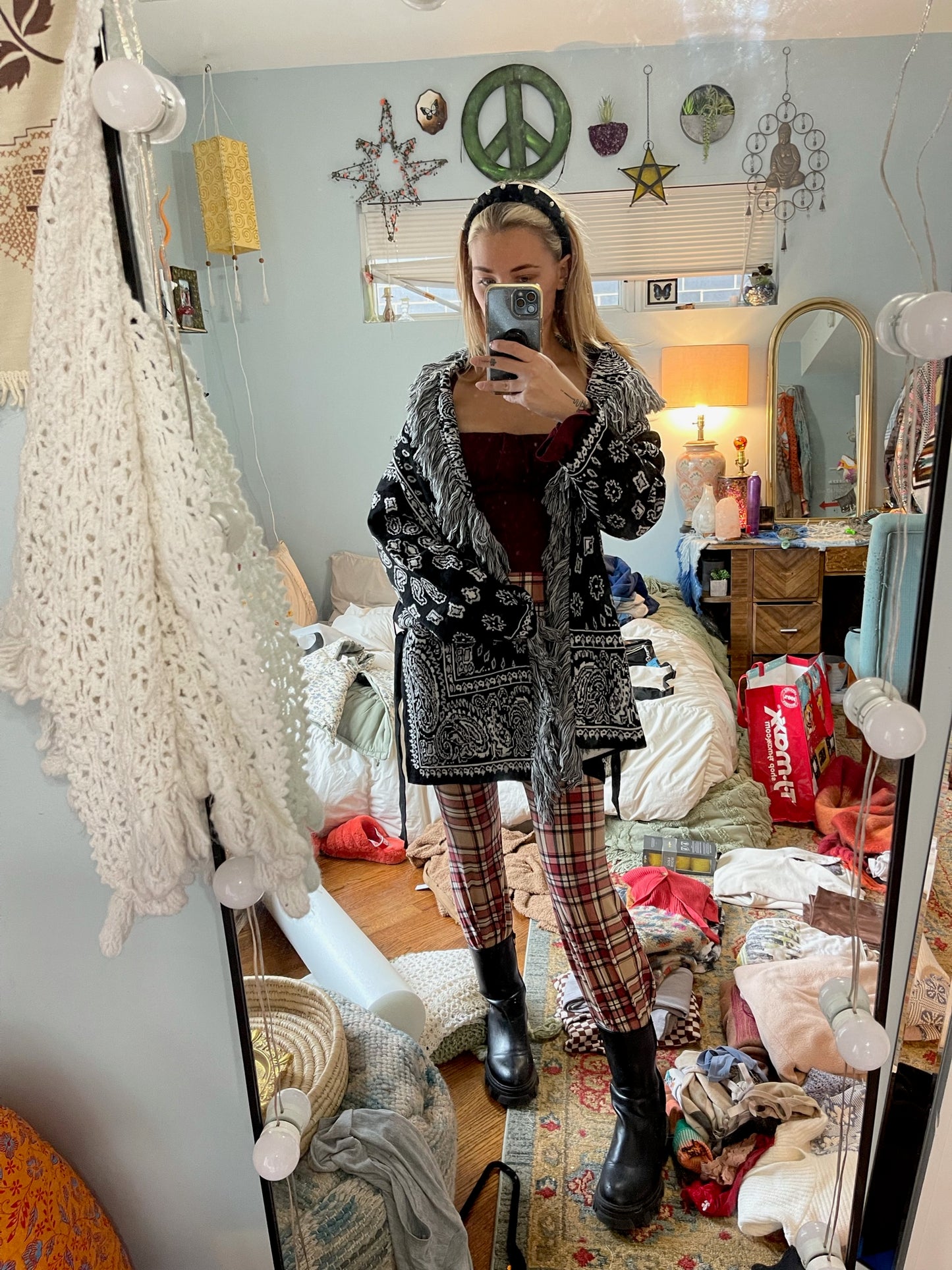 Black Paisley Cardigan