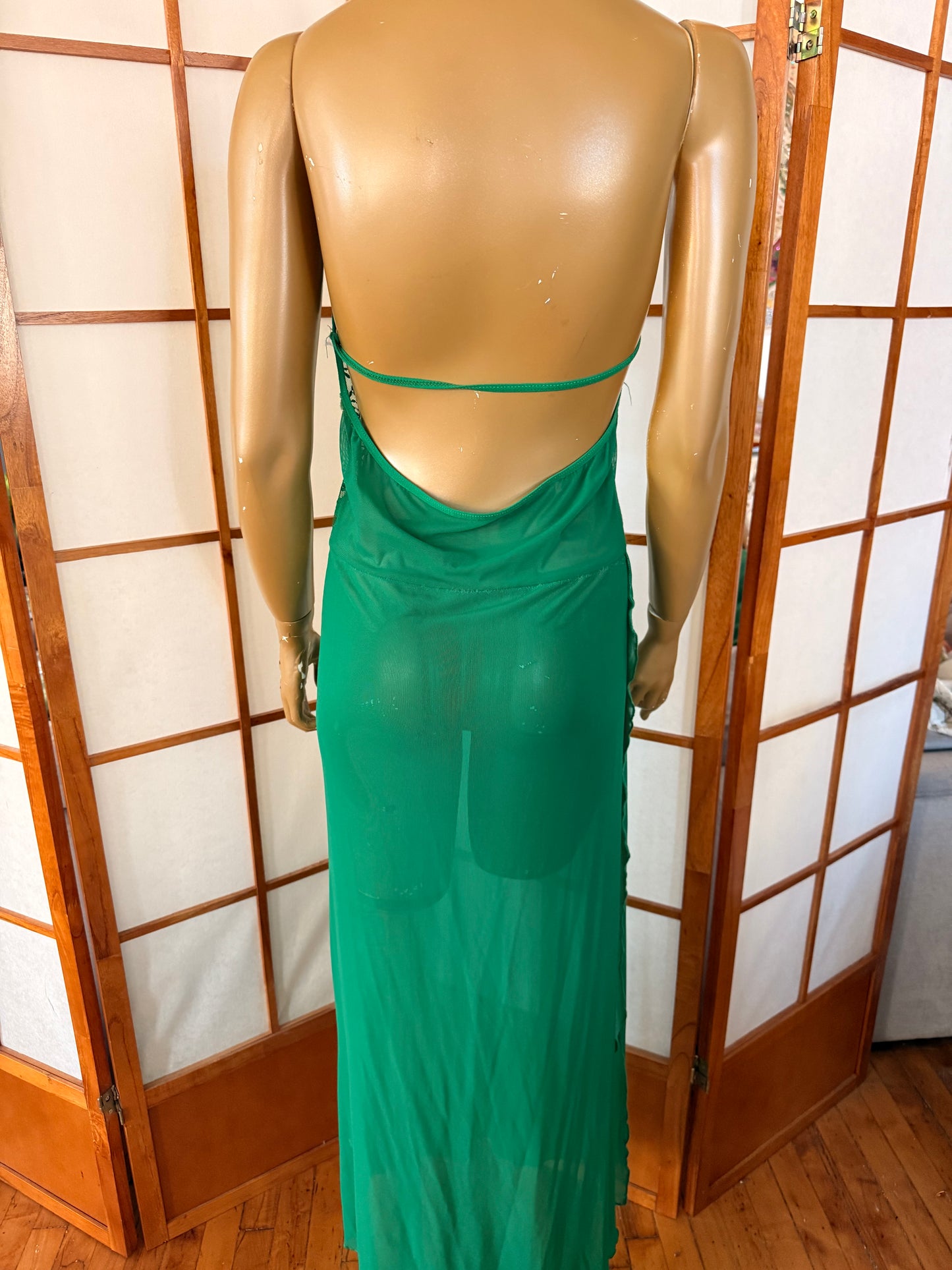 Green Slip Dress