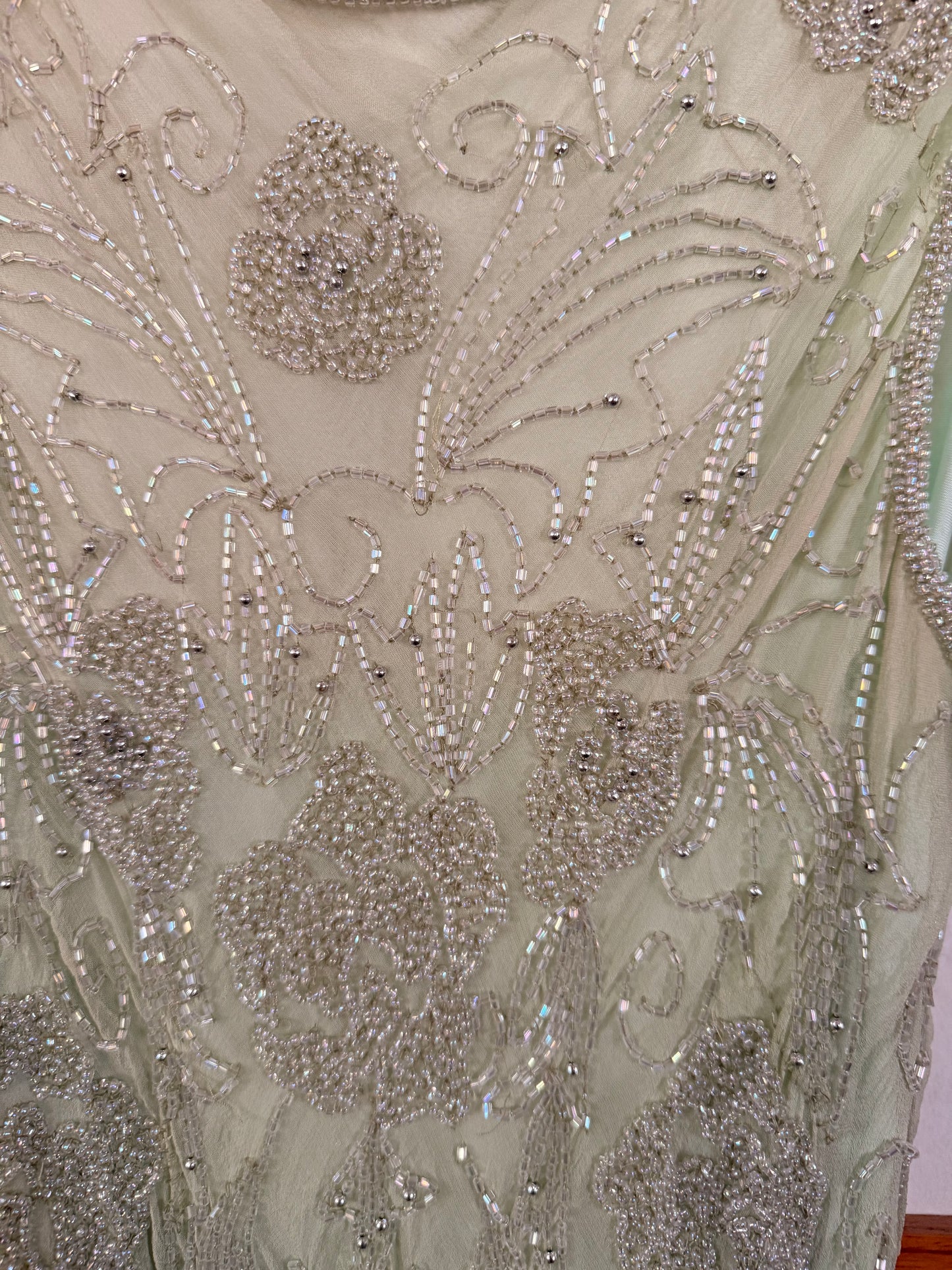 Green Beaded Dress