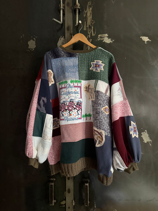 Reclaimed Stickers of Nature Crewneck