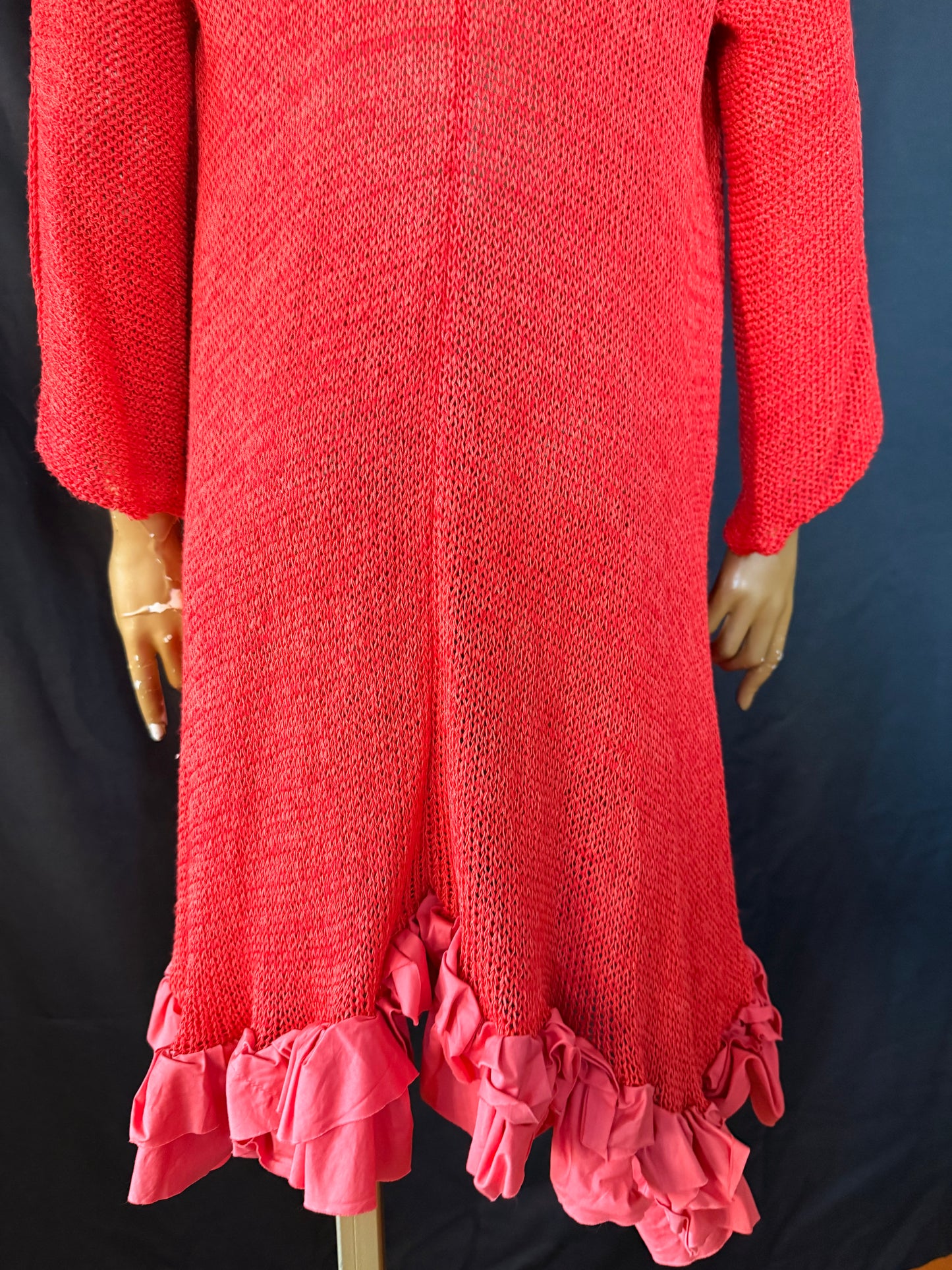 Pink Ruffle Cardigan