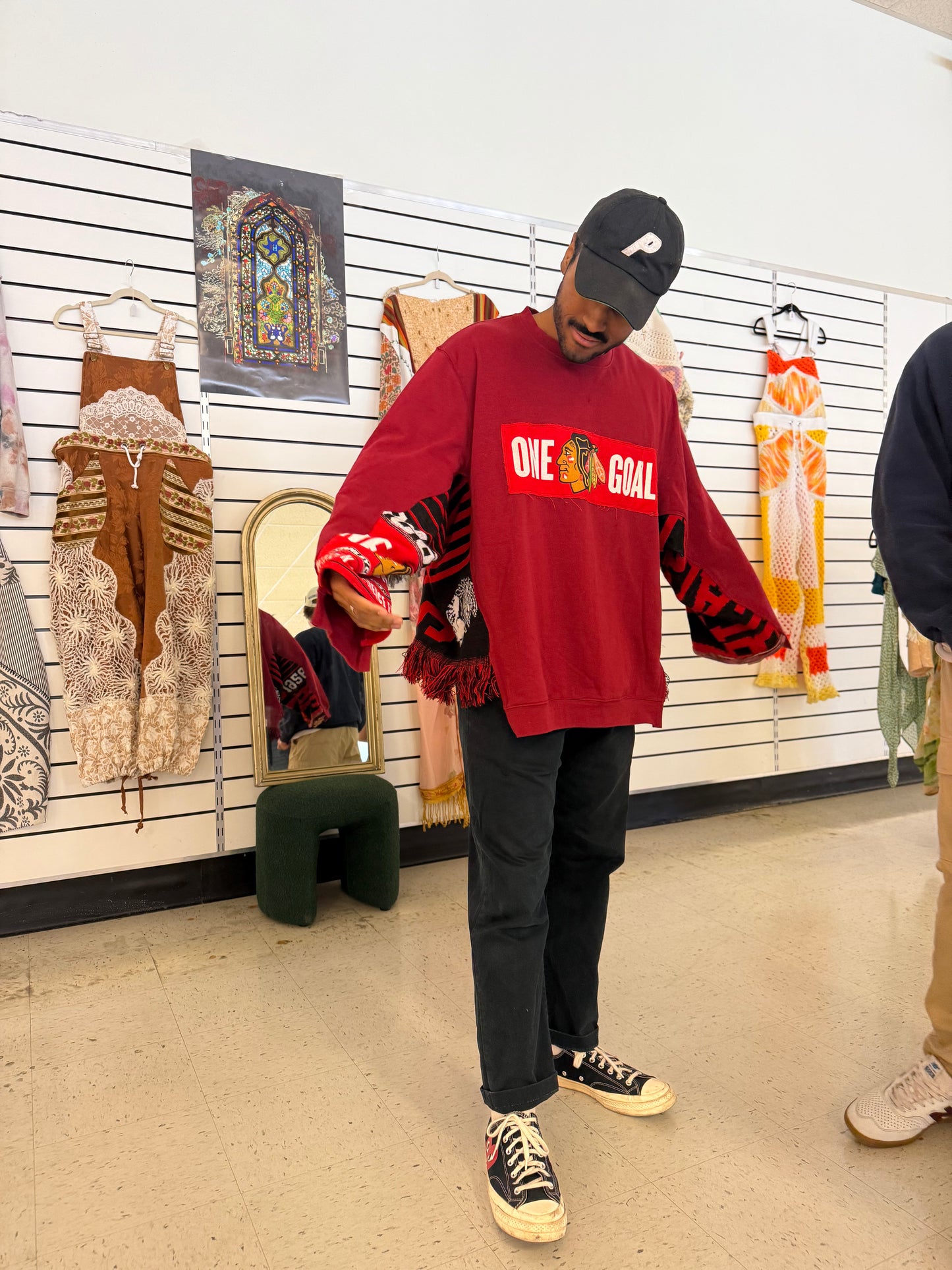 Reclaimed The Frosty Blackhawks Crewneck