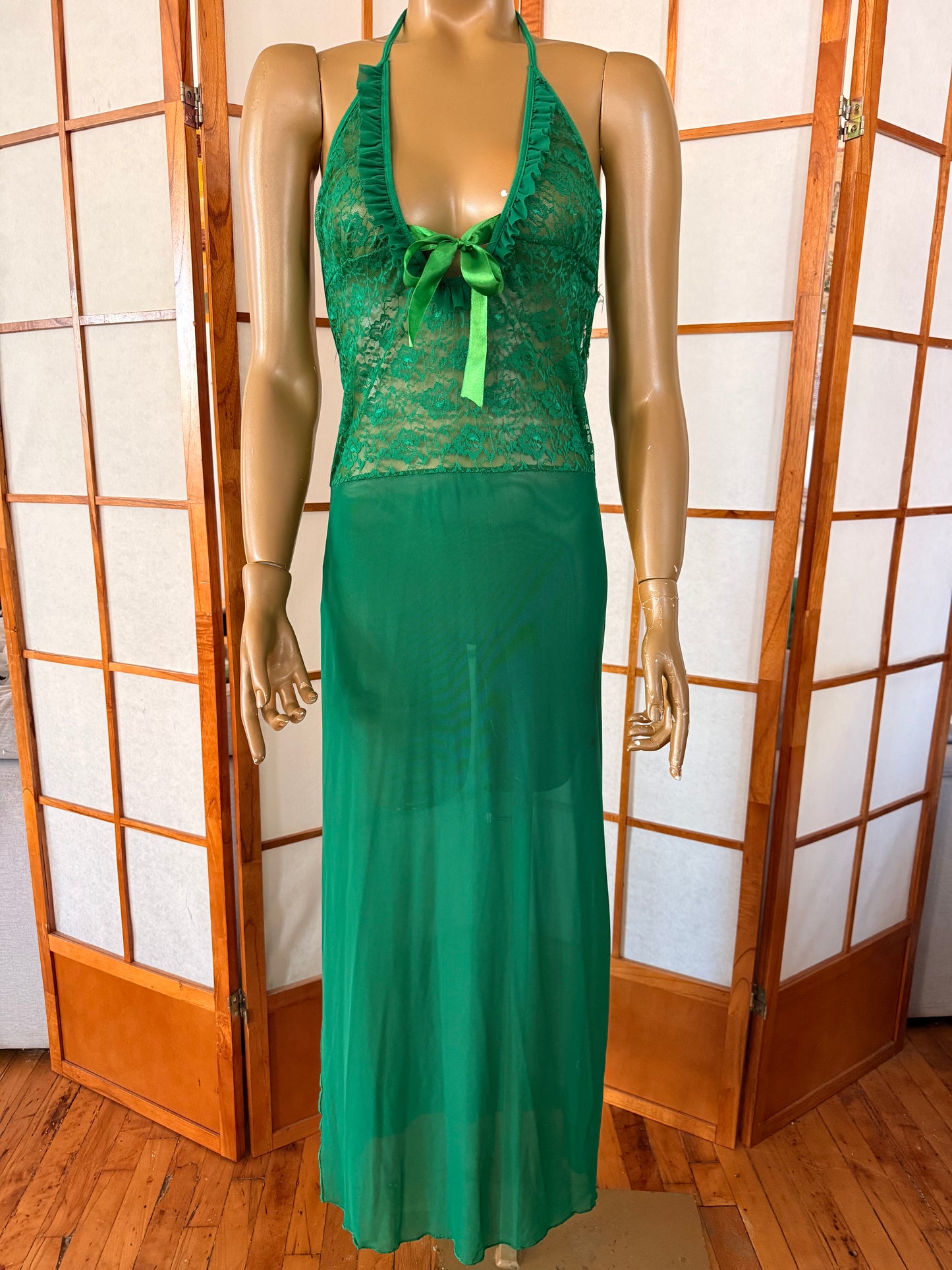 Green Slip Dress