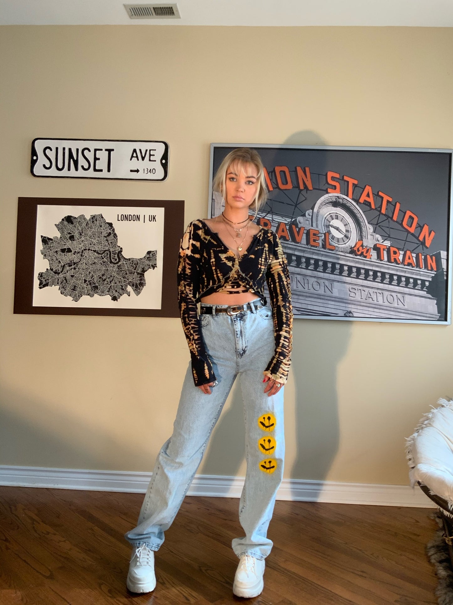 Smiley Face Jeans