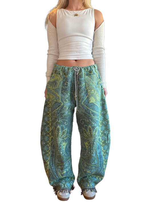 Reclaimed Paisley Barrel Pants (m)