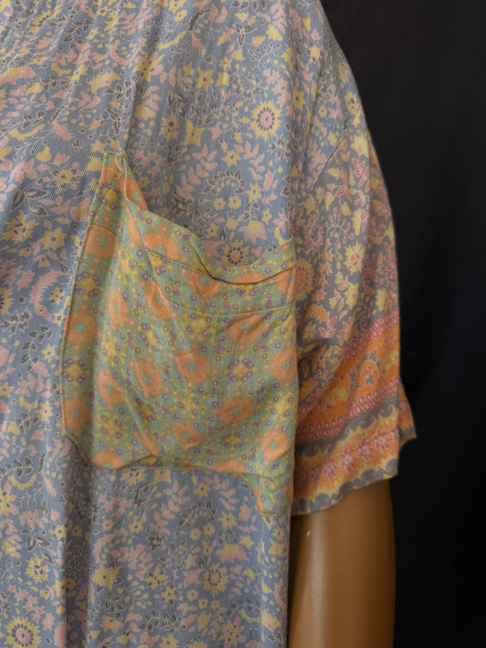 Pastel Short Sleeve Button Down