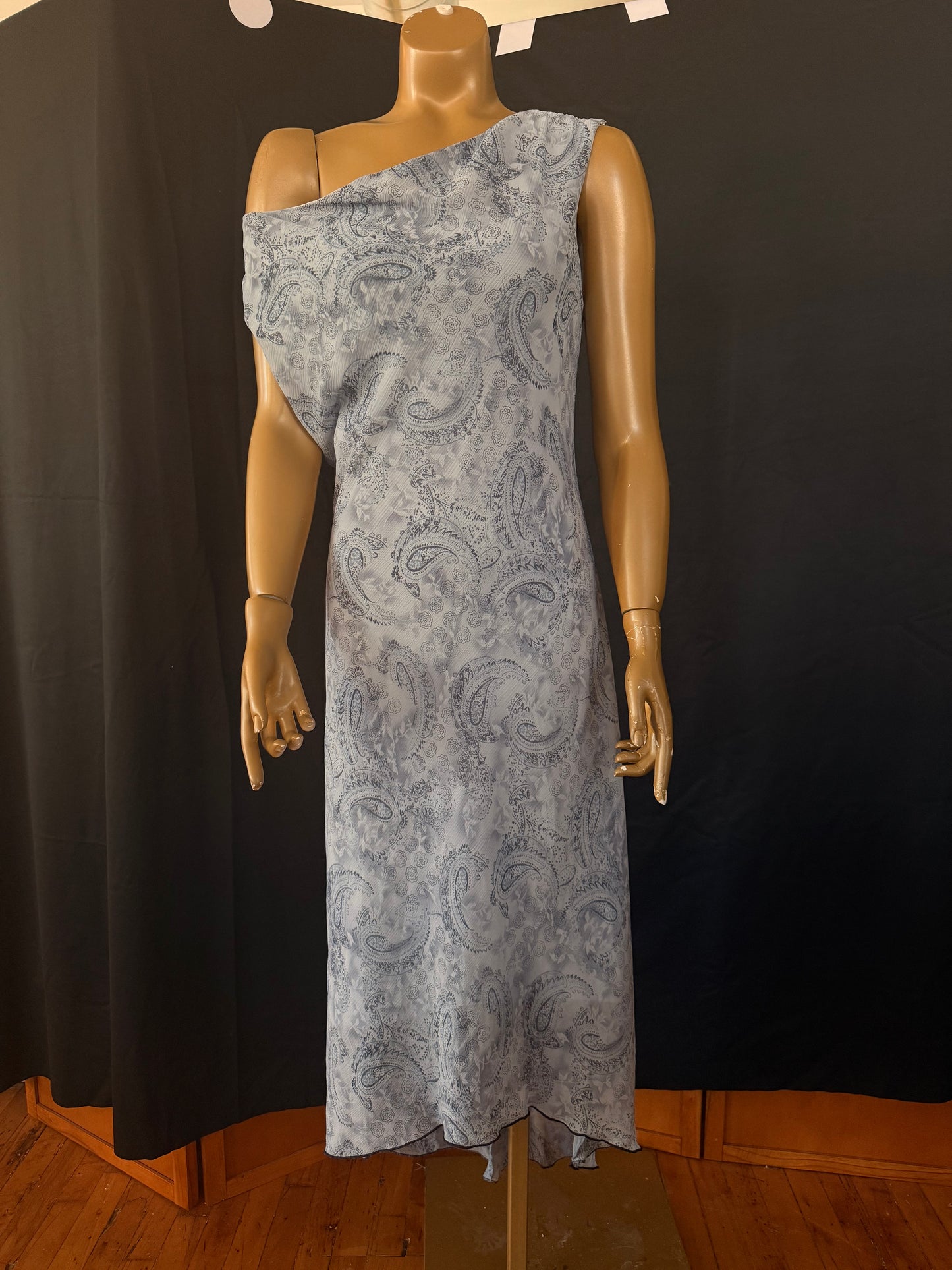Blue Paisley Dress