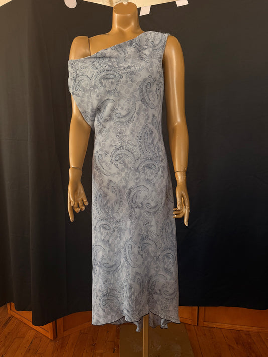 Blue Paisley Dress