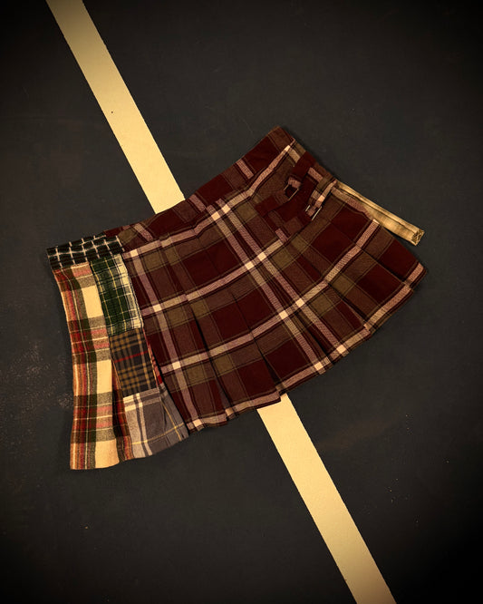 Reclaimed Check Yo Self Mini Skirt