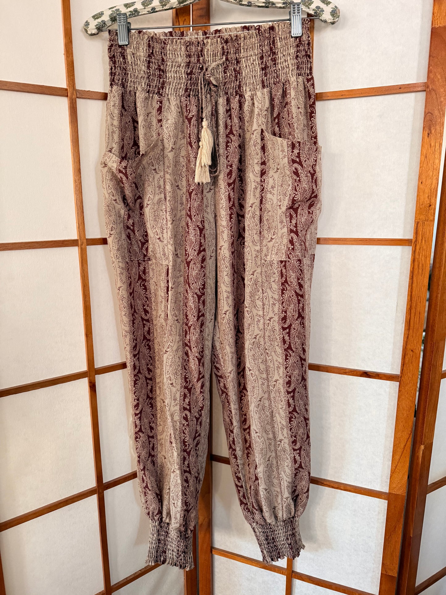 Brown Paisley Hippie Pants