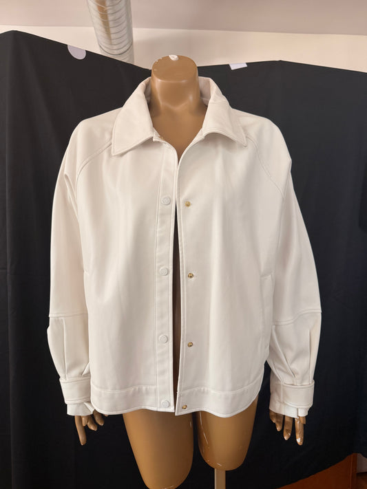 White Leather Jacket
