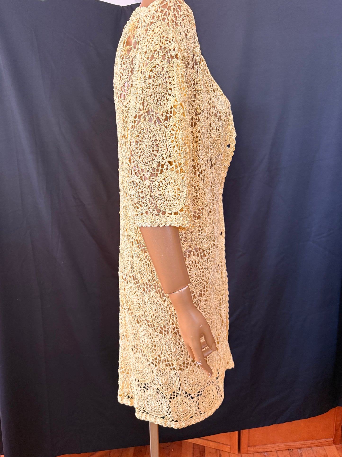 Yellow Crochet Top/Dress