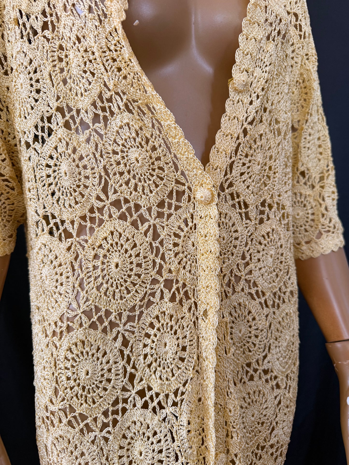Yellow Crochet Top/Dress