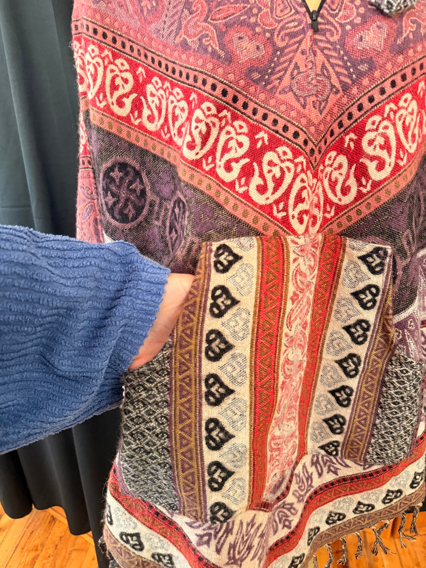 Soft Pink Poncho