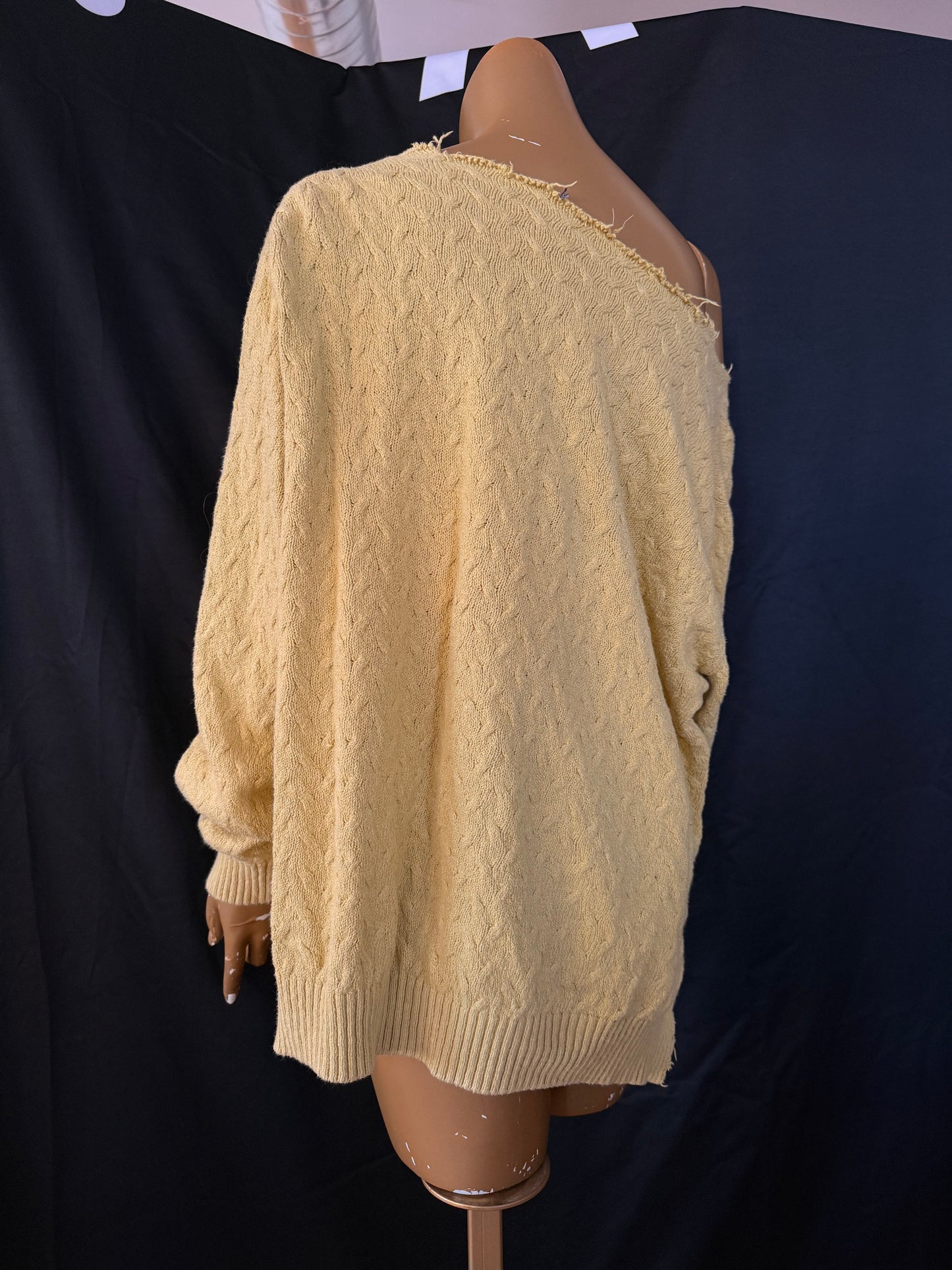 Green Off The Shoulder Sweater