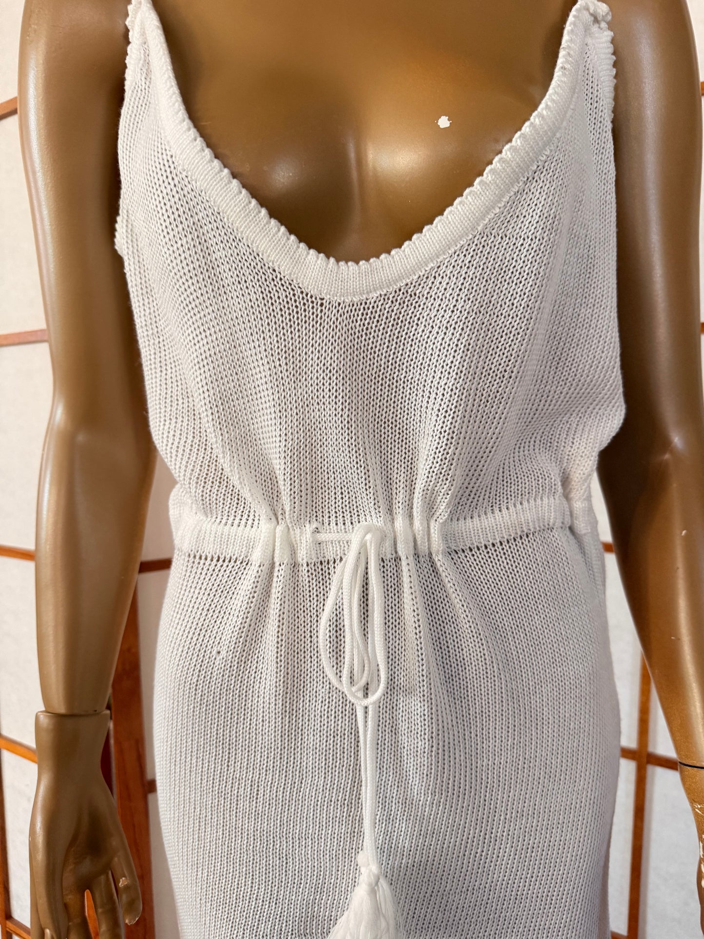 White Crochet Dress