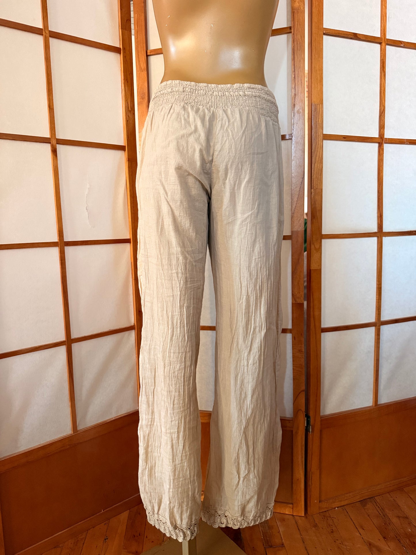 Tan Beach Pants