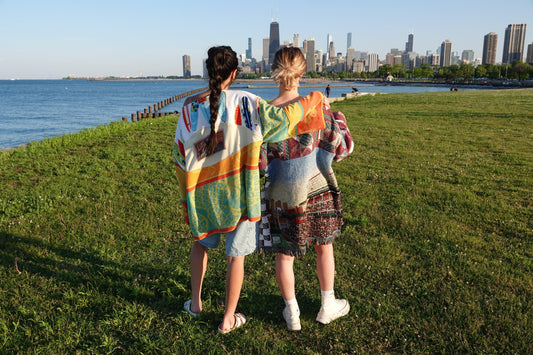 Reclaimed Hang Loose Hangout Pullover - Hippie Hued