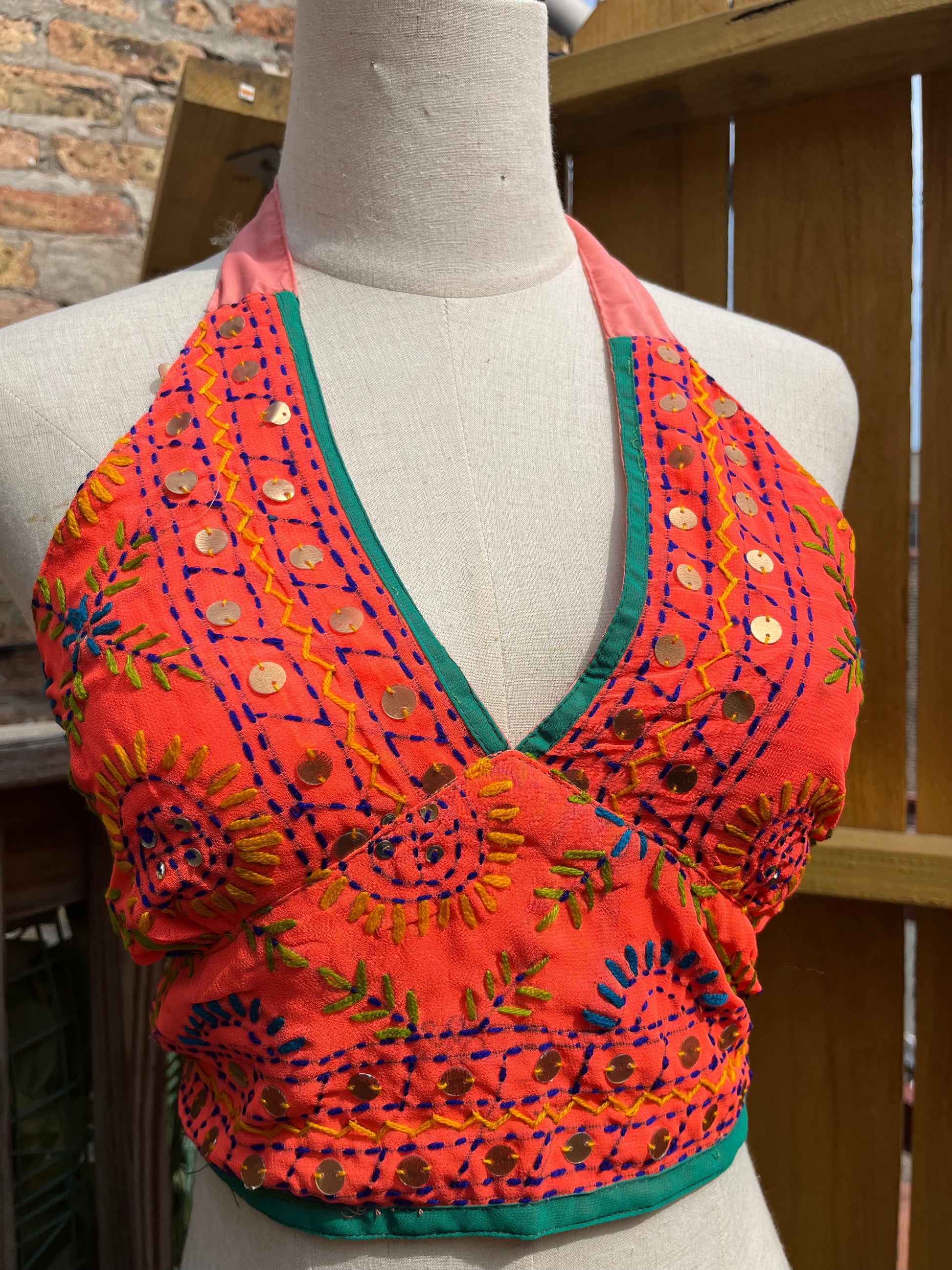 The Girl in the Mirror Halter Top - Hippie Hued