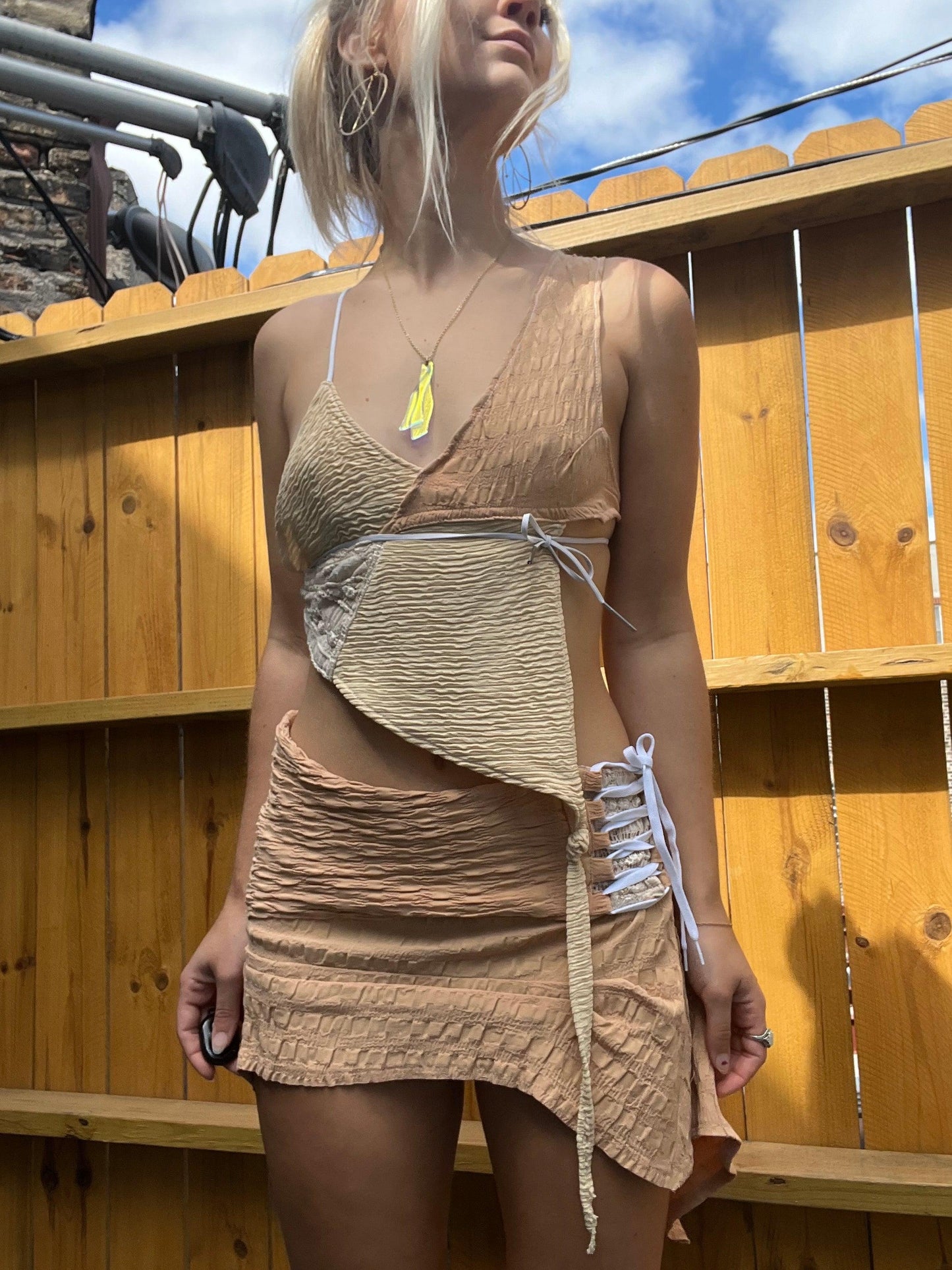 The Karina Reclaimed Skirt - Hippie Hued