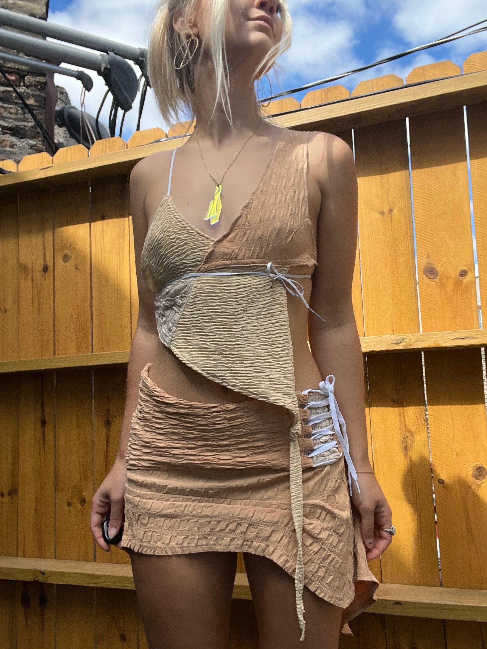 The Karina Reclaimed Skirt - Hippie Hued