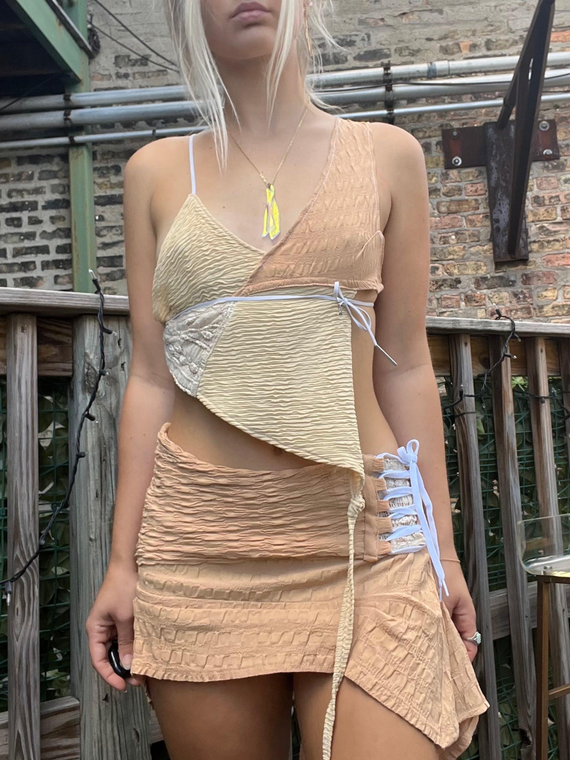 The Karina Reclaimed Skirt - Hippie Hued