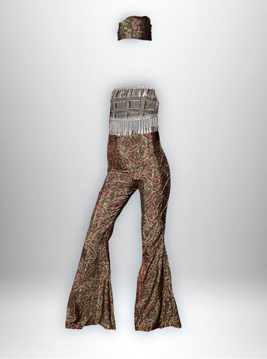 Reclaimed Shine on You Crazy Diamond Pant and Head Scarf