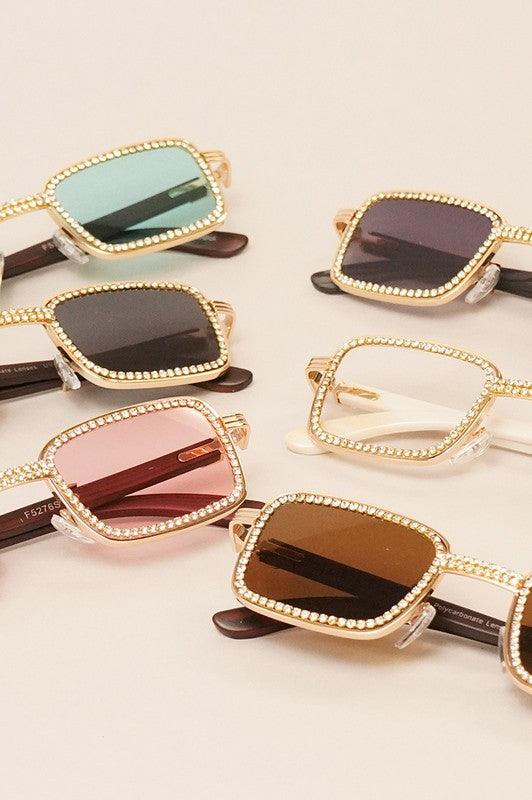 Rhinestone Festival Sunnies - Hippie Hued