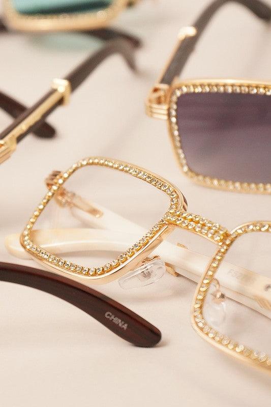 Rhinestone Festival Sunnies - Hippie Hued