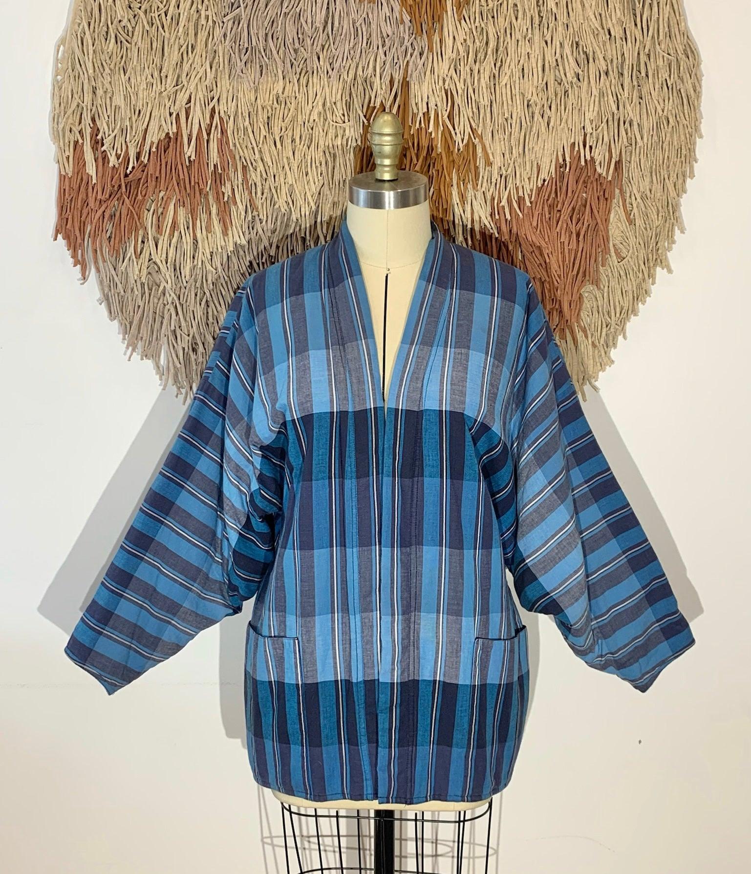 Vintage Quilted Blanket Kimono - Hippie Hued